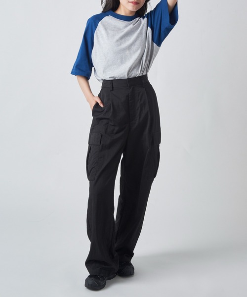 United Athle(ユナイテッドアスレ)の「【United Athle】5.6オンス ラグランTシャツ ビッグシルエット 半袖 5041(Tシャツ/カットソー・レディース・ライトグレー系3/ライトグレー系1/ホワイト×ブラック/アイボリー系2/ホワイト×パープル/アイボリー系1/ライトグレー系2・S)」の22枚目の写真
