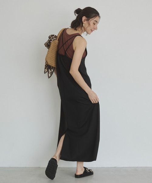 黒のキャミワンピース ロング20,000円→16000円→15,000円 Amazon.co.jp: [WANSHIX] キャミワンピース 黒ワンピース