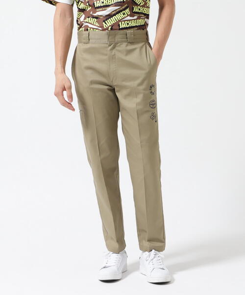Jack Bunny!!(ジャックバニー)の「【Jack Bunny!!】【Dickies】T/Cツイルストレッチ ロングパンツ(その他パンツ・メンズ・グリーン/ベージュ/ネイビー・LARGE/X-LARGE/MEDIUM)」の2枚目の写真