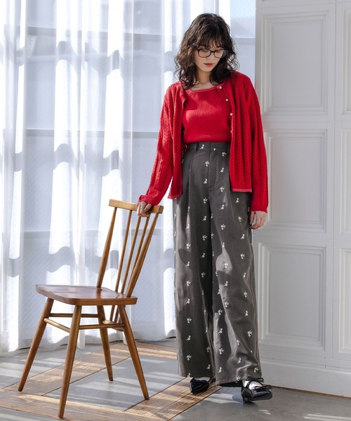 未使用　BODE　22aw　刺繍　花　花柄　スラックス　パンツ　ボーディ lsbtss24-296.jpg