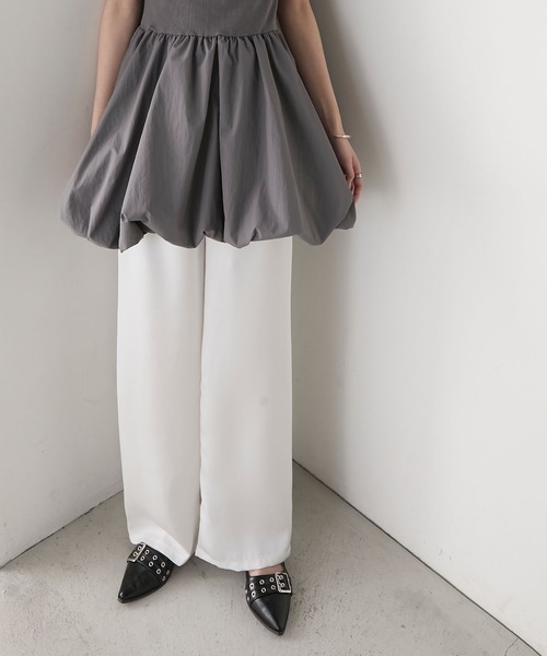 forksy.】リラックス カラーサテンパンツ（その他パンツ）｜forksy