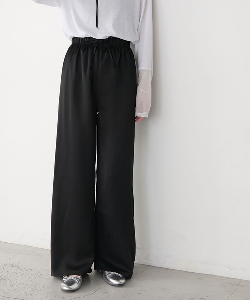 forksy.(フォルクシー)の「【forksy.】リラックス カラーサテンパンツ(その他パンツ・レディース・チャコール/ミント/ラベンダー/イエロー/ブラウン/ブラック/アイボリー/オフホワイト・FREE)」の18枚目の写真