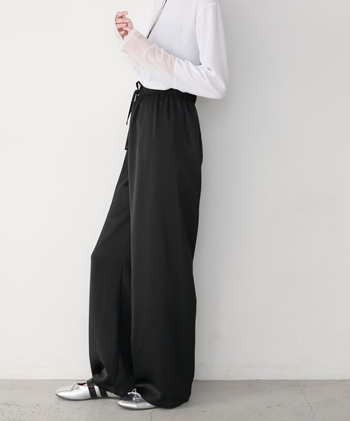 forksy.(フォルクシー)の「【forksy.】リラックス カラーサテンパンツ(その他パンツ・レディース・チャコール/ミント/ラベンダー/イエロー/ブラウン/ブラック/アイボリー/オフホワイト・FREE)」の20枚目の写真