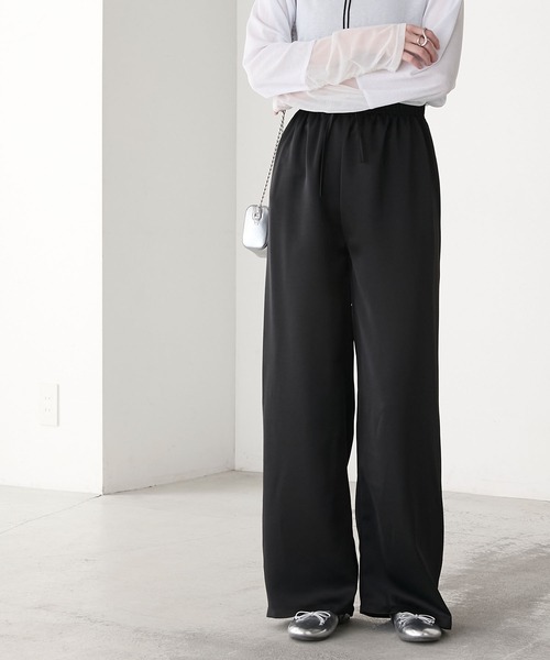 forksy.(フォルクシー)の「【forksy.】リラックス カラーサテンパンツ(その他パンツ・レディース・チャコール/ミント/ラベンダー/イエロー/ブラウン/ブラック/アイボリー/オフホワイト・FREE)」の22枚目の写真