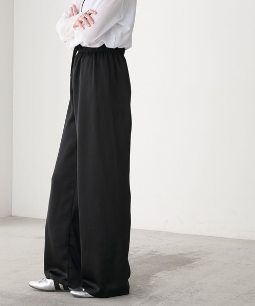 forksy.】リラックス カラーサテンパンツ forksy.│MONO-MART