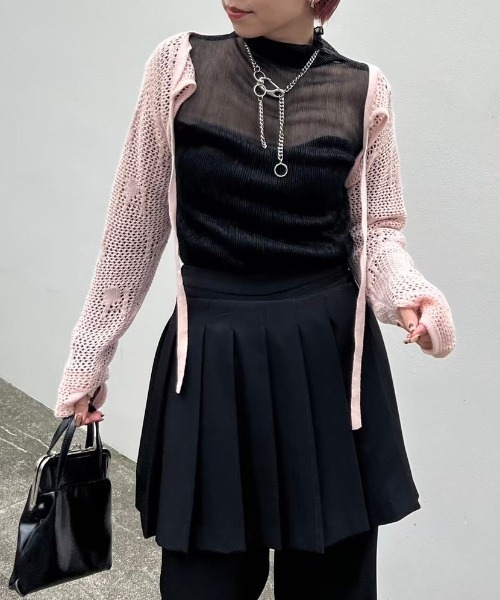 セール】logo jacquard ribbon bolero（カーディガン/ボレロ