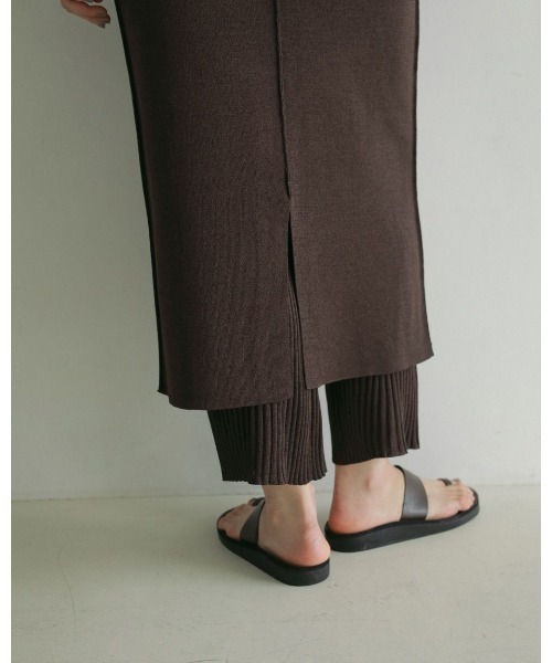 anuke（アンヌーク）の「anuke Mixknit Skirt Pants 62510712（その他パンツ・レディース・オフホワイト/ネイビー/ブラウン・36/38）」の10枚目の写真