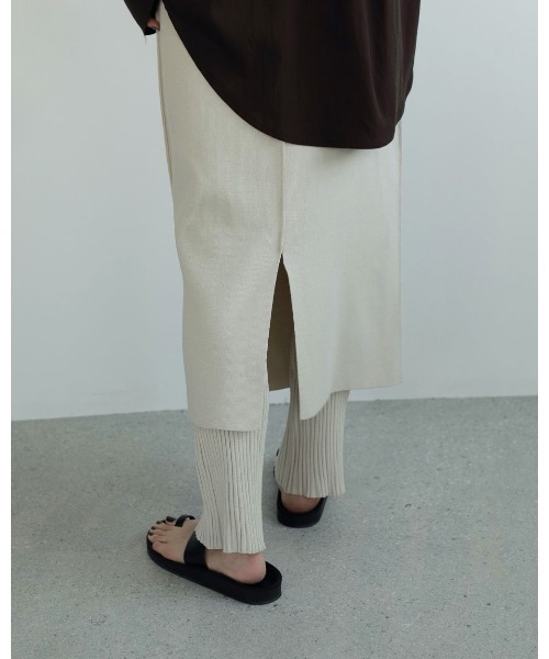 anuke（アンヌーク）の「anuke Mixknit Skirt Pants 62510712（その他パンツ・レディース・オフホワイト/ネイビー/ブラウン・36/38）」の14枚目の写真