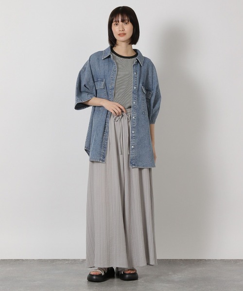 LAKOLE（ラコレ）の「テレコベーシックT / 291793（Tシャツ/カットソー・レディース・その他1/その他2/ブラック/オフホワイト・FREE）」の21枚目の写真