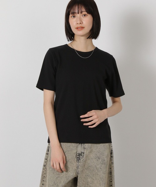 LAKOLE（ラコレ）の「テレコベーシックT / 291793（Tシャツ/カットソー・レディース・その他1/その他2/ブラック/オフホワイト・FREE）」の15枚目の写真