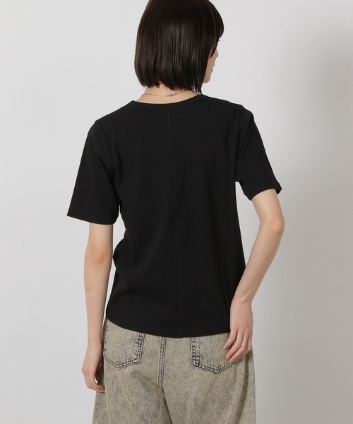 LAKOLE（ラコレ）の「テレコベーシックT / 291793（Tシャツ/カットソー・レディース・その他1/その他2/ブラック/オフホワイト・FREE）」の17枚目の写真