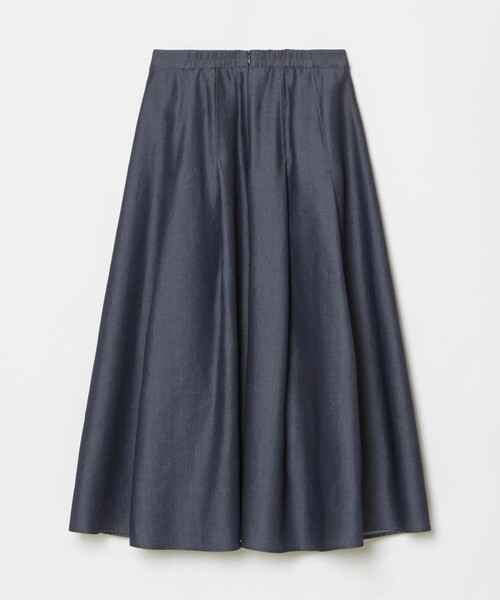 allureville（アルアバイル）の「マットタフタアンイーブンタックスカート（スカート・レディース・ブラック/ライトベージュ/インディゴブルー・1/2）」の15枚目の写真