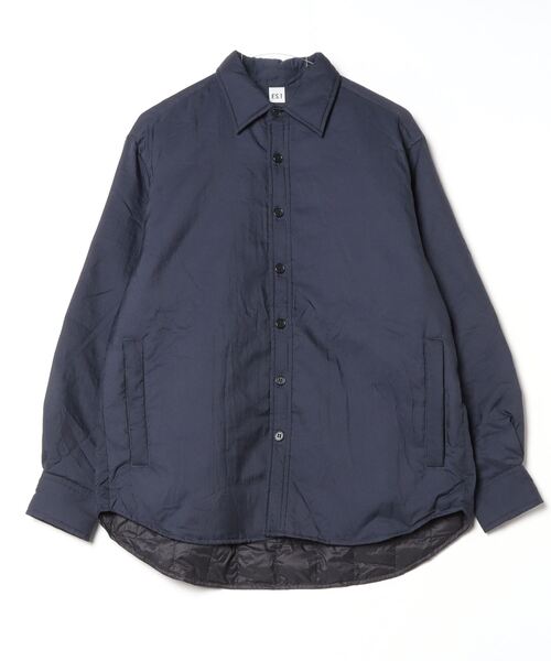 ES.1(エスアイ)の「【ES.1】エスアイ Light Down Shirts(ダウンジャケット/コート・メンズ・ブラック/ネイビー・SMALL/X-LARGE/LARGE/MEDIUM)」の2枚目の写真