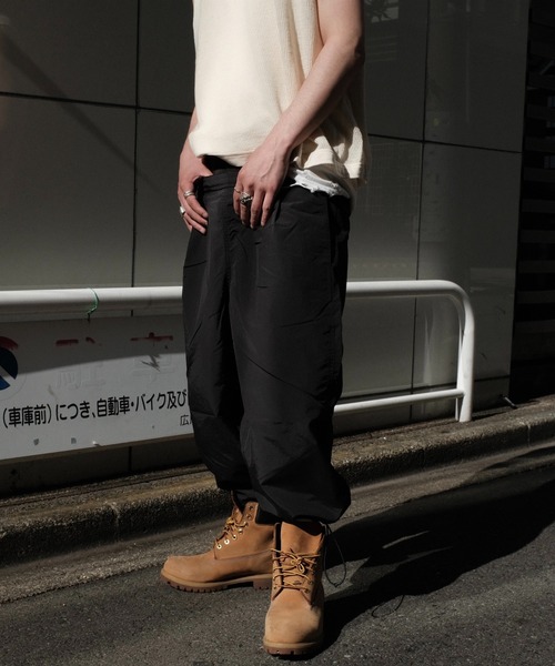 BURLAP OUTFITTER（バーラップアウトフィッター）の「BURLAP OUTFITTER / バーラップアウトフィッター 3/4 TRACK PANTS（その他パンツ・メンズ・チャコール/グレー/ブラック・LARGE/MEDIUM）」の7枚目の写真
