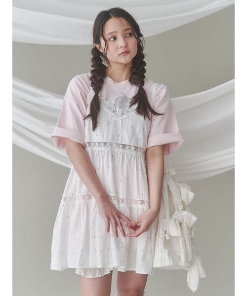 merry jenny（メリージェニー）の「りぼんのレーストートバッグ（トートバッグ・レディース・レッド/オフホワイト/ブラック・FREE）」の7枚目の写真