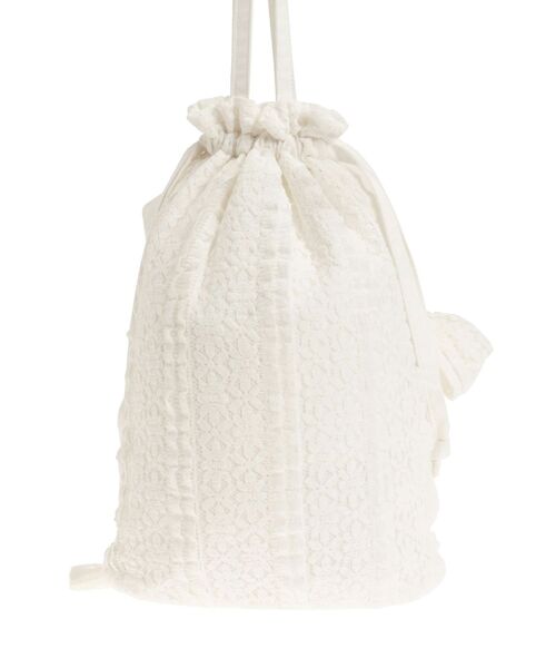 merry jenny（メリージェニー）の「りぼんのレーストートバッグ（トートバッグ・レディース・レッド/オフホワイト/ブラック・FREE）」の16枚目の写真