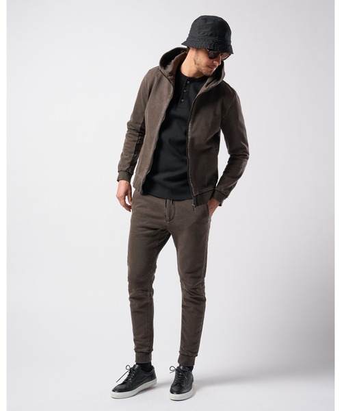 wjk(ダヴルジェイケイ)の「basic zip-up parka(piece-dyed)(パーカー・メンズ・ダークブラウン/ダークグレー・SMALL/MEDIUM/LARGE/X-LARGE)」の13枚目の写真