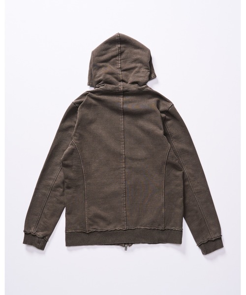 wjk(ダヴルジェイケイ)の「basic zip-up parka(piece-dyed)(パーカー・メンズ・ダークブラウン/ダークグレー・SMALL/MEDIUM/LARGE/X-LARGE)」の15枚目の写真