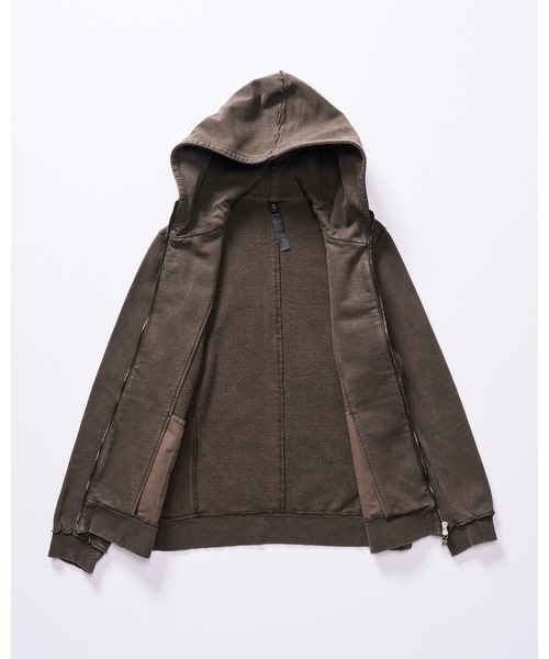 wjk(ダヴルジェイケイ)の「basic zip-up parka(piece-dyed)(パーカー・メンズ・ダークブラウン/ダークグレー・SMALL/MEDIUM/LARGE/X-LARGE)」の16枚目の写真