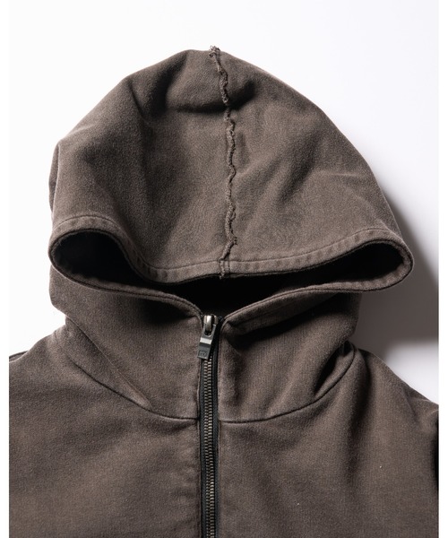 wjk(ダヴルジェイケイ)の「basic zip-up parka(piece-dyed)(パーカー・メンズ・ダークブラウン/ダークグレー・SMALL/MEDIUM/LARGE/X-LARGE)」の17枚目の写真