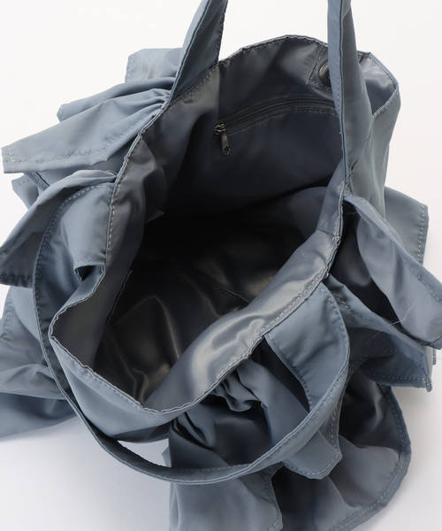 T・S・L(ティーエスエル)の「T.S.L/ティーエスエル フリルトートBAG(トートバッグ・レディース・ブラック/ブルー・FREE)」の6枚目の写真