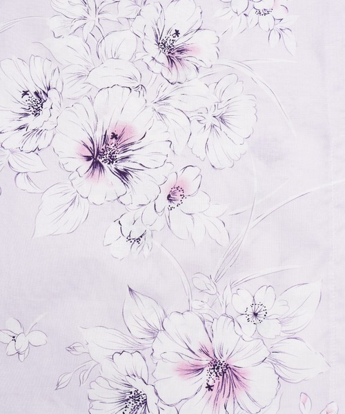 Honeys(ハニーズ)の「浴衣(浴衣・レディース・サックスブルー系/ホワイト系その他/モカ/ベージュ系その他/パープル系その他・F)」の6枚目の写真