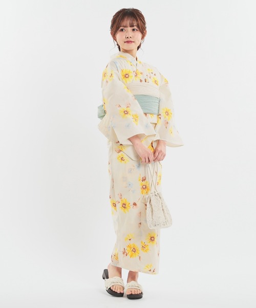 Honeys(ハニーズ)の「浴衣(浴衣・レディース・サックスブルー系/ホワイト系その他/モカ/ベージュ系その他/パープル系その他・F)」の16枚目の写真