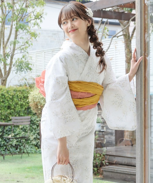 Honeys（ハニーズ）の「浴衣（浴衣・レディース・サックスブルー系/ホワイト系その他/モカ/ベージュ系その他/パープル系その他・F）」の10枚目の写真