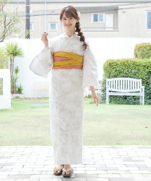 Honeys（ハニーズ）の「浴衣（浴衣・レディース・サックスブルー系/ホワイト系その他/モカ/ベージュ系その他/パープル系その他・F）」の12枚目の写真