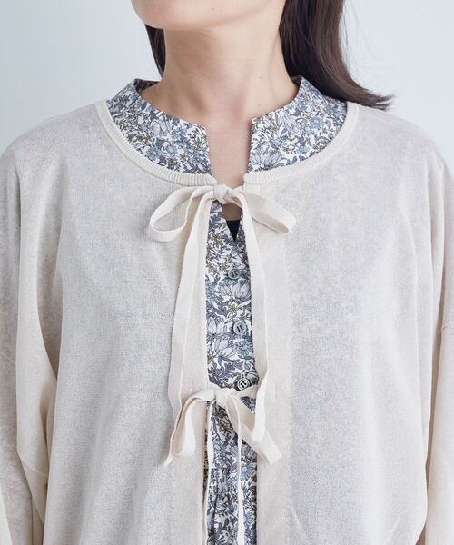 ADIEU TRISTESSE（アデュートリステス）の「KOYORI  2wayボレロカーディガン（カーディガン/ボレロ・レディース・ブラック/ピンク/ベージュ・FREE）」の16枚目の写真