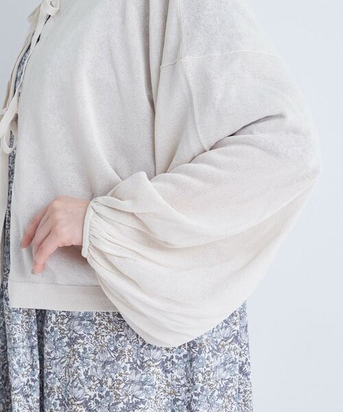 ADIEU TRISTESSE（アデュートリステス）の「KOYORI  2wayボレロカーディガン（カーディガン/ボレロ・レディース・ブラック/ピンク/ベージュ・FREE）」の18枚目の写真