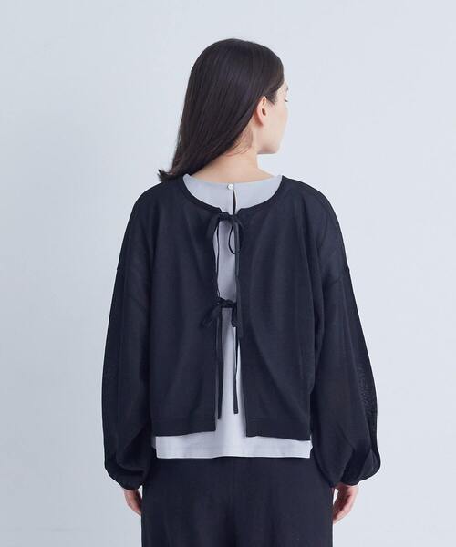 ADIEU TRISTESSE（アデュートリステス）の「KOYORI  2wayボレロカーディガン（カーディガン/ボレロ・レディース・ブラック/ピンク/ベージュ・FREE）」の9枚目の写真