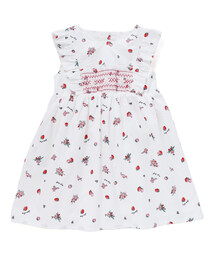 SLAP SLIP | 【お揃い】デニムチェックイチゴ×お花プリントスモッキングワンピース(80~130cm)(ワンピース)