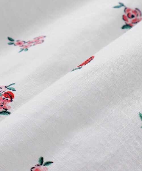 SLAP SLIP（スラップスリップ）の「【お揃い】デニムチェックイチゴ×お花プリントスモッキングワンピース(80~130cm)（ワンピース・キッズ・ブルー系その他/ホワイト系その他・100cm/120cm/130cm/80ｃｍ/90cm/110cm）」の17枚目の写真