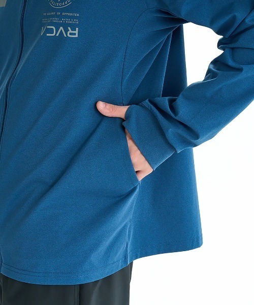 RVCA(ルーカ)の「RVCA メンズ VA MARK REFLECTIVE SFHD 長袖サーフTシャツ 【2025年夏モデル】/ルーカ水陸両用速乾UVケアロゴジップアップパーカーラッシュガード(水着)(ラッシュガード・メンズ・ブラック/グリーン系その他/ブルー系その他・LARGE/MEDIUM/SMALL/X-LARGE)」の19枚目の写真
