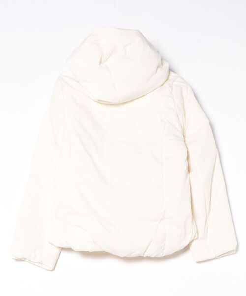 INTERPLANET(インタープラネット)の「ナイロンマイクロタフタダウンショートコート(ダウンジャケット/コート・レディース・グレイッシュベージュ/ブラック/オフホワイト・FREE)」の4枚目の写真