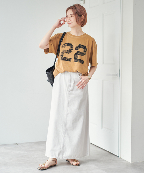 AUTHEN（オーセン）の「《追加》AUTHEN / オーセン NUMBERING FLOCKY T-SHIRT（Tシャツ/カットソー・レディース・グレー/イエロー・SMALL）」の16枚目の写真