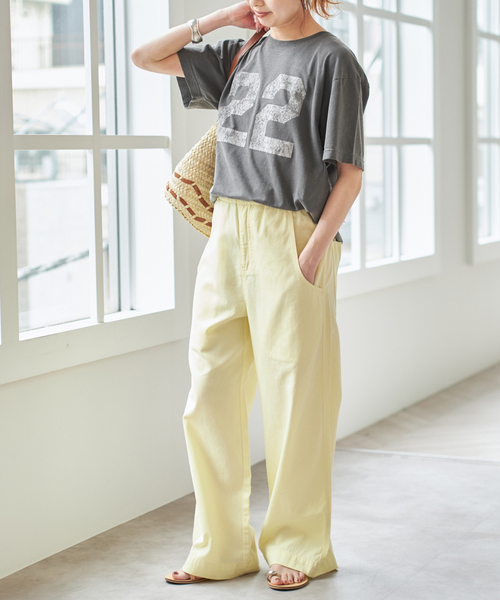 AUTHEN（オーセン）の「《追加》AUTHEN / オーセン NUMBERING FLOCKY T-SHIRT（Tシャツ/カットソー・レディース・グレー/イエロー・SMALL）」の11枚目の写真