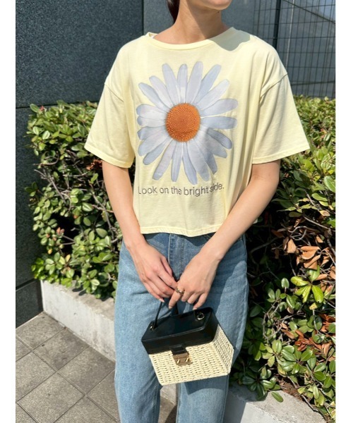 セール】ビッグフラワープリントTシャツ（Tシャツ/カットソー）｜fifth