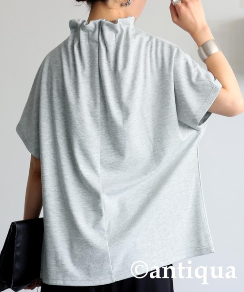 トップス Aya 異素材MIXゼブラ柄トップス（Tシャツ/カットソー）｜antiqua