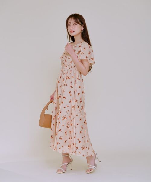 【新品】コヒナ　COHINA　ワンピース フロントギャザーチェックキャミワンピース 【低身長・小柄女性