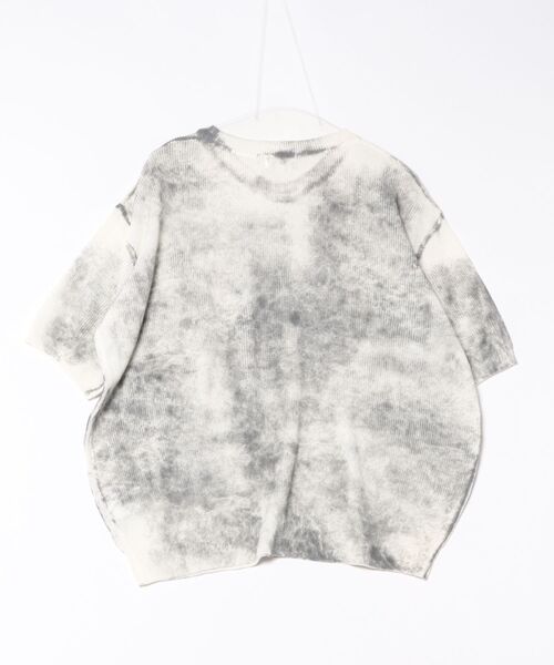 a.p.o.v.(エーピーオービー)の「a.p.o.v. ダートスプレープリントオーバーサイズニットTシャツ(Tシャツ/カットソー・メンズ・ブラック/ピンク/グリーン/ブルー・ONESIZE)」の5枚目の写真