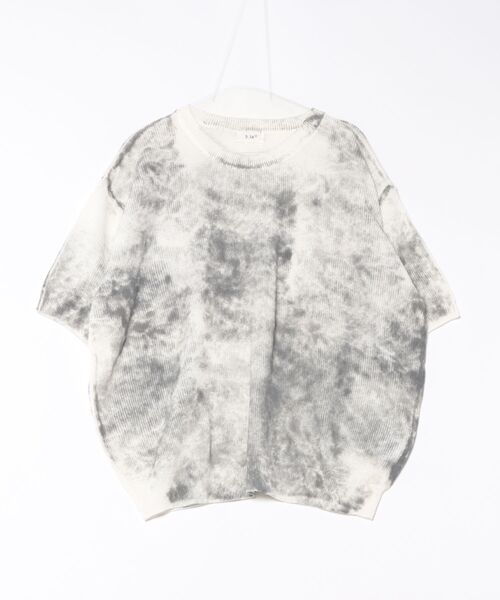 a.p.o.v.(エーピーオービー)の「a.p.o.v. ダートスプレープリントオーバーサイズニットTシャツ(Tシャツ/カットソー・メンズ・ブラック/ピンク/グリーン/ブルー・ONESIZE)」の11枚目の写真