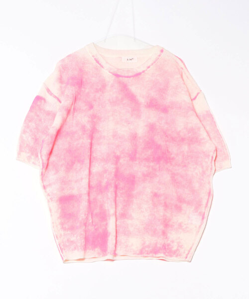 a.p.o.v.(エーピーオービー)の「a.p.o.v. ダートスプレープリントオーバーサイズニットTシャツ(Tシャツ/カットソー・メンズ・ブラック/ピンク/グリーン/ブルー・ONESIZE)」の13枚目の写真