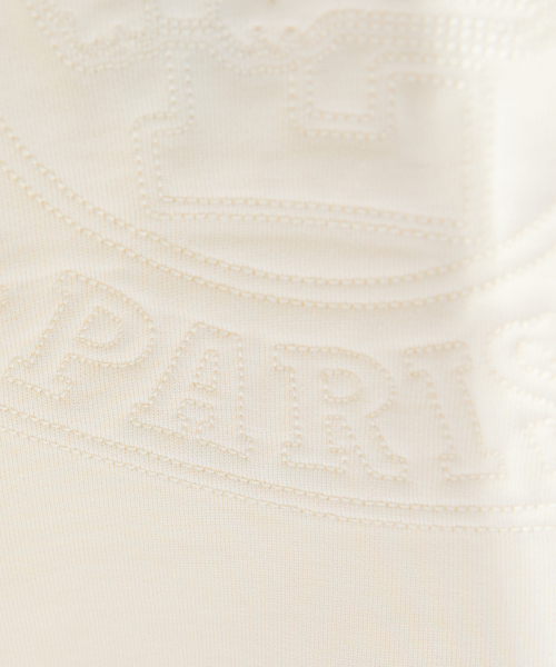 LACOSTE(ラコステ)の「【LACOSTE / ラコステ】トーン・オン・トーンステッチ半袖スウェット / 半袖Tシャツ(Tシャツ/カットソー・メンズ・オフホワイト/ブラック/サックスブルー・M/L)」の7枚目の写真