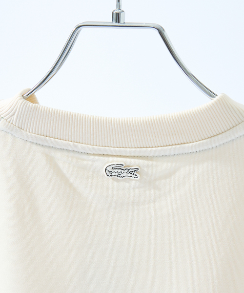 【LACOSTE】トーン・オン・トーンステッチ半袖スウェット ラコステ LACOSTE トーン・オン・トーンステッチ半袖スウェット