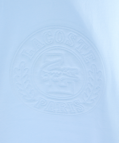 LACOSTE(ラコステ)の「【LACOSTE / ラコステ】トーン・オン・トーンステッチ半袖スウェット / 半袖Tシャツ(Tシャツ/カットソー・メンズ・オフホワイト/ブラック/サックスブルー・M/L)」の12枚目の写真