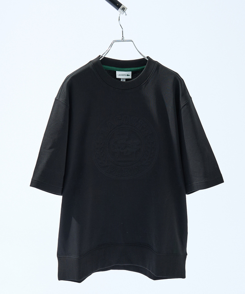 LACOSTE(ラコステ)の「【LACOSTE / ラコステ】トーン・オン・トーンステッチ半袖スウェット / 半袖Tシャツ(Tシャツ/カットソー・メンズ・オフホワイト/ブラック/サックスブルー・M/L)」の19枚目の写真