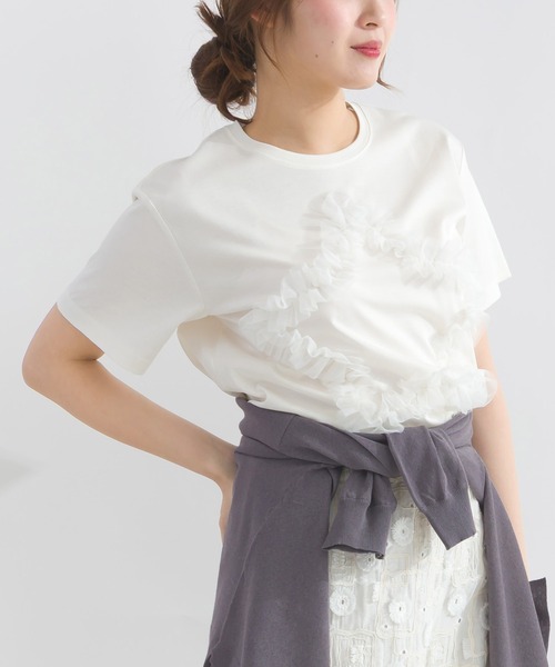 PICCIN PERLA（ピッチンペルラ）の「スターチュールカットソー（Tシャツ/カットソー・レディース・ブラック/オフホワイト・M）」の17枚目の写真