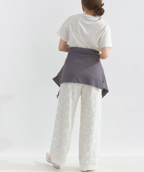 PICCIN PERLA（ピッチンペルラ）の「スターチュールカットソー（Tシャツ/カットソー・レディース・ブラック/オフホワイト・M）」の3枚目の写真